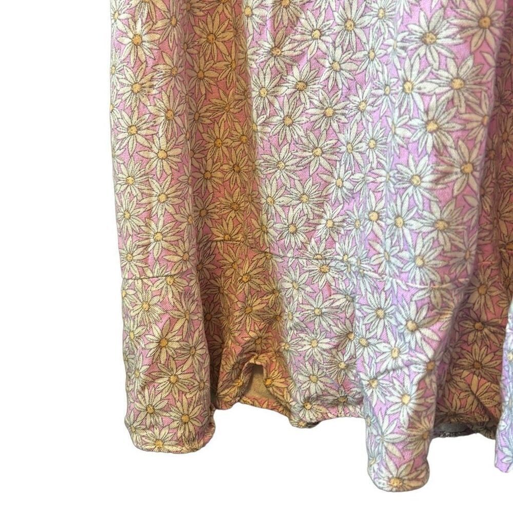 Audrey 31 Sundress Daisy Print Smocked Back Tie‎ Straps Midi - Picture 4 of 7